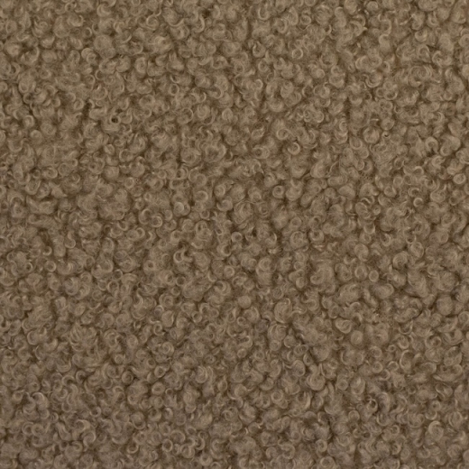 Teddy – Bouclé-Fleece in camel