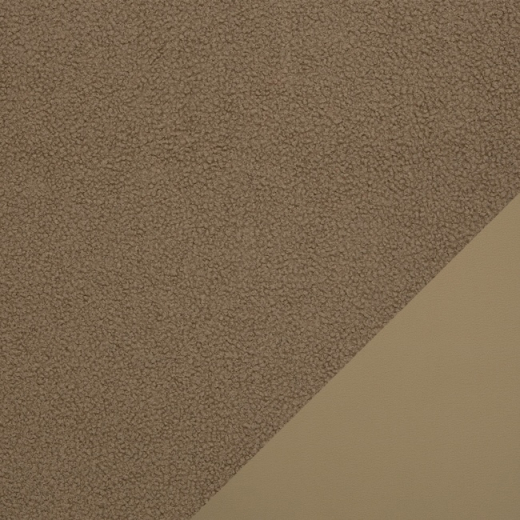Teddy – Bouclé-Fleece in camel