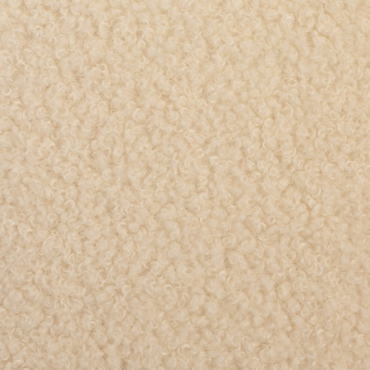 Teddy – Bouclé-Fleece in naturweiß