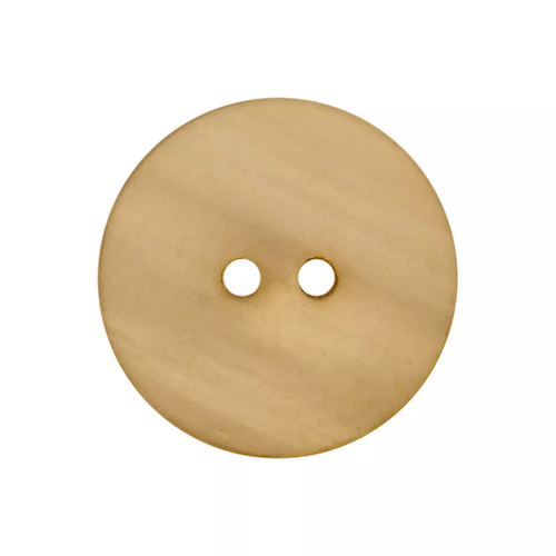 Polyesterknopf beige 2-Loch 20 mm