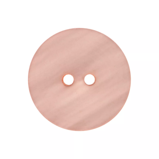 Polyesterknopf rosa 2-Loch 20 mm