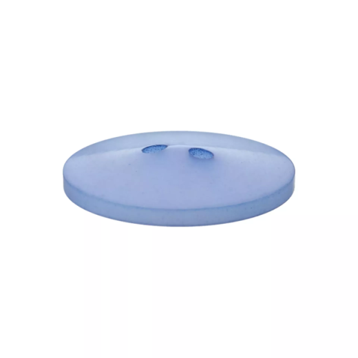 Polyesterknopf hellblau 2-Loch 20 mm