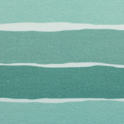 French Terry - FLUFFY by Mrs Mint Design - Streifen in mint