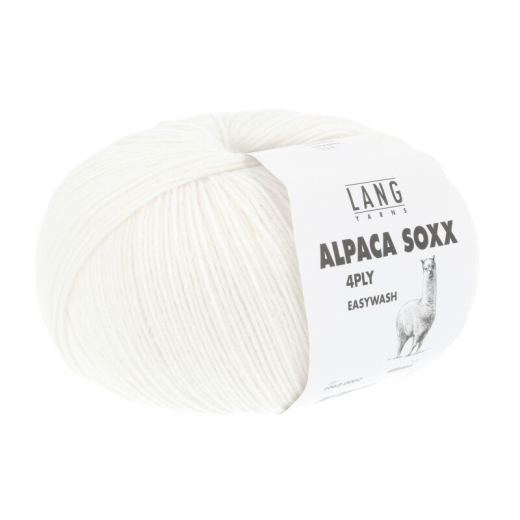 Alpaca Soxx 4 Ply - offwhite (Fb.002) - Sockenwolle Alpaka