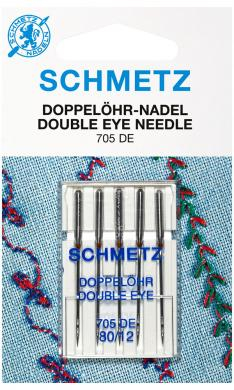 Schmetz • Doppelöhr-Nadel 705 DE 80/12