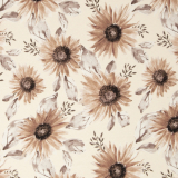 Autumn Forest by Christiane Zielinski, French Terry, Blumen, braun