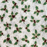 Baumwolldruck - Weihnachten natur - Mistelzweig Baumwolldruck - Weihnachten natur - Mistelzweig