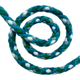 Flechtkordel 8mm multicolor türkis
