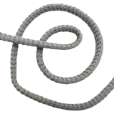 Parkakordel gedreht 4mm silbergrau