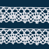 Klöppelspitze 20 mm weiß
