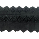 Festonspitze 35mm schwarz