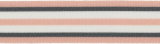 Band 25 mm gestreift beige, braun, weiß