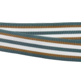Band 25 mm gestreift türkis, ocker, weiß Band 25 mm gestreift türkis, ocker, weiß