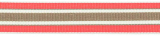 Ripsband 20mm weiß, pink, braun Ripsband 20mm weiß, pink, braun