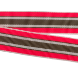 Ripsband 20mm weiß, pink, braun Ripsband 20mm weiß, pink, braun