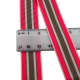 Ripsband 20mm weiß, pink, braun Ripsband 20mm weiß, pink, braun