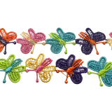 Spachtelspitze 25mm bunte Schmetterlinge Spachtelspitze 25mm bunte Schmetterlinge