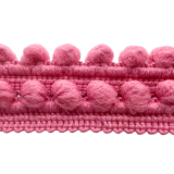 Pomponborte 12mm rosa Pomponborte 12mm rosa