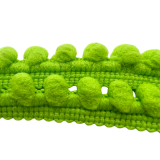 Pomponborte 12mm blassgrün