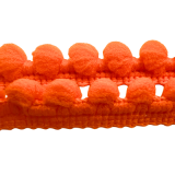 Pomponborte 12mm orange Pomponborte 12mm orange
