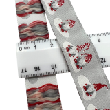 Webband 20mm Muster Weihnachtszwerge Webband 20mm Muster Weihnachtszwerge