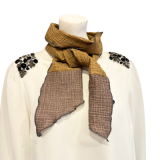 Musselinschal ocker/braun