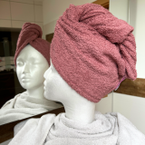 Turbanhandtuch in altrosa Turbanhandtuch in altrosa