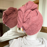 Turbanhandtuch in altrosa Turbanhandtuch in altrosa