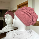 Turbanhandtuch in altrosa Turbanhandtuch in altrosa