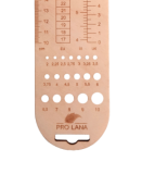 Sockenlineal mit Nadelmaß aus Holz – Geschliffen und Poliert