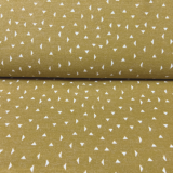 Sascha - Jacquard Jersey mit Dreiecken - dunkler senf Sascha - Jacquard Jersey mit Dreiecken - dunkler senf