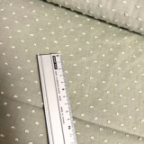 Baumwoll Voile mit aufgestickten Punkten in hellgrün