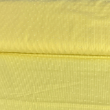 Baumwoll Voile mit aufgestickten Punkten in gelb