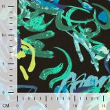 Happy Fleece Print -Letters Petrol Happy Fleece Print -Letters Petrol