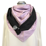 Wickelschal mit Punkten in rosa