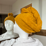 Turbanhandtuch in senfgelb Turbanhandtuch in senfgelb