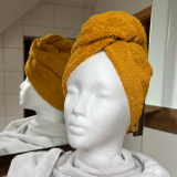 Turbanhandtuch in senfgelb Turbanhandtuch in senfgelb