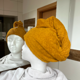 Turbanhandtuch in senfgelb Turbanhandtuch in senfgelb