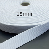 Gummiband 15mm weiß