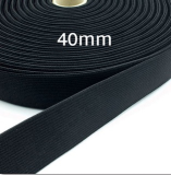 Gummiband 40mm schwarz Gummiband 40mm schwarz