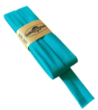 Jersey-Schrägband gefalzt 40/20mm helltürkis (fb.475)