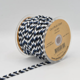 Flachkordel Multicolor 8mm black (fb.569)