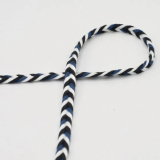 Flachkordel Multicolor 8mm black (fb.569)