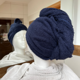 Turbanhandtuch in marine Turbanhandtuch in marine