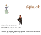 Anleitung in Papierform - halbrundes Tuch aus der Poema Cotton