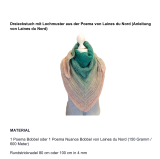 Anleitung in Papierform - Dreieckstuch mit Lochmuster aus der Poema