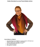 Anleitung in Papierform - großes Dreieckstuch aus zwei Poema Bobbeln