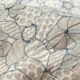 Ausbrenner Druck floral - Baumwolle