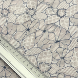 Ausbrenner Druck floral - Baumwolle