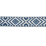 Gewebtes Gurtband 30mm abstrakt blau-weiß (fb.72) Gewebtes Gurtband 30mm abstrakt blau-weiß (fb.72)